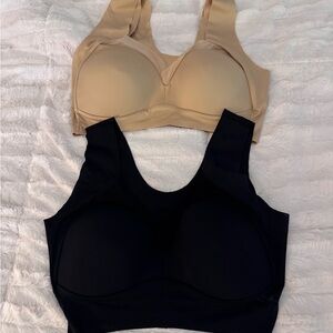 Elegant Black and Tan Women's Bra Set